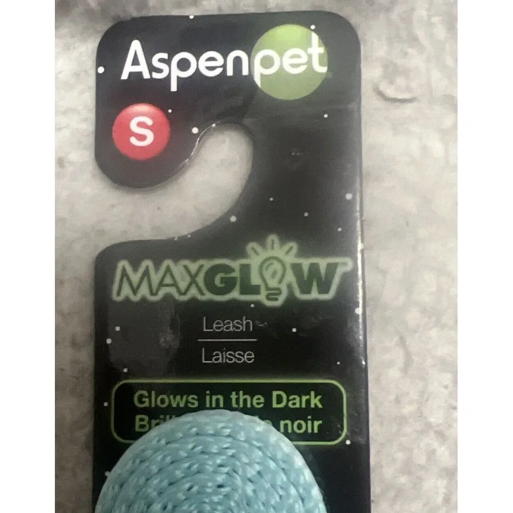 AspenPet MaxGlow Leash Aspen‎ Pet Max Glow Dog Size Small S 6 ft NWT